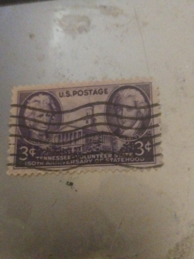 United States 3-cent postage stamp commemorating the 150th Anniversary of Tennessee Statehood, issued 1946