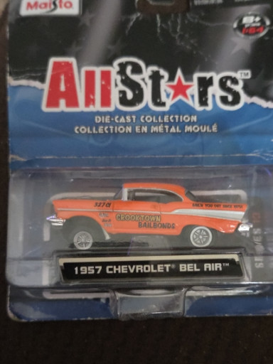 Die-cast metal model car 'Maisto All Stars 1957 Chevrolet Bel Air' by Maisto