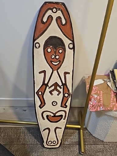 Planche Gope sculptée en bois, Golfe de Papouasie, Papouasie-Nouvelle-Guinée