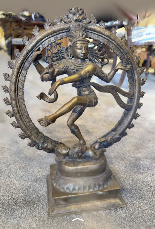 Bronzeskulptur von Shiva Nataraja, dem tanzenden Gott