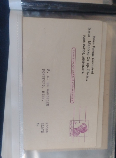 Signed government postcard by F. A. De Bruler