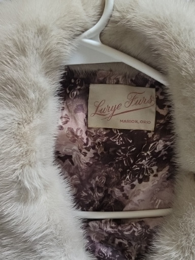 Vintage fur coat by Lorye Furs, Marion, Ohio