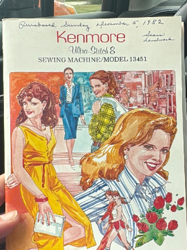 Instruction manual for Kenmore Ultra Stitch 8 Sewing Machine Model 13451 by Sears, Roebuck and Co.