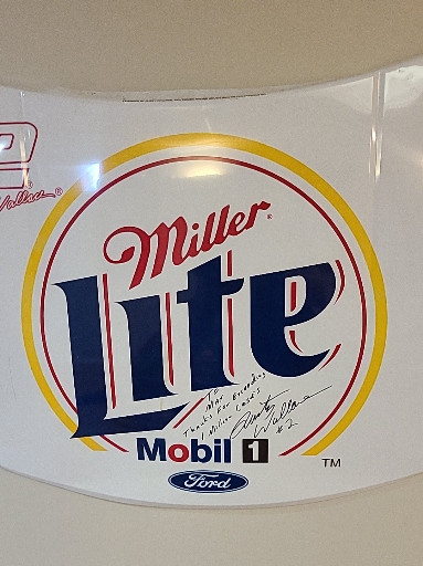 NASCAR collectible mini hood replica featuring Rusty Wallace #2 Miller Lite Mobil 1 Ford sponsorship