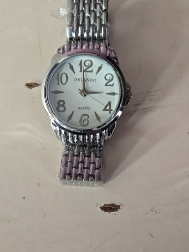 Quartz wristwatch with mesh bracelet by Orlando