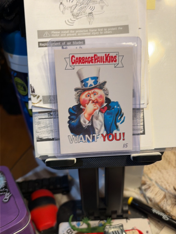 Garbage Pail Kids trading card titled 'Want You!' (card #15), produced by Topps