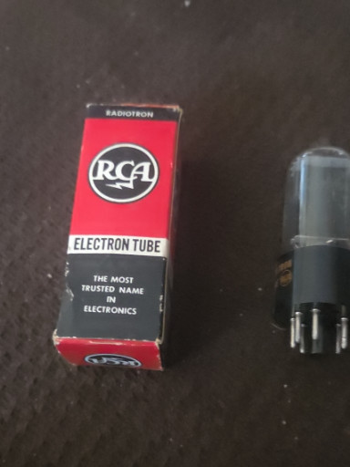RCA electron vacuum tube in original box