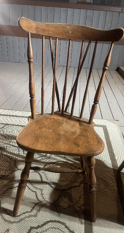 Wooden Windsor-style side chair from Ethan Allen Heirloom Duxbury Collection