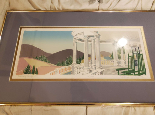 Serigraph titled 'Four Corners of America' series by Thomas McKnight