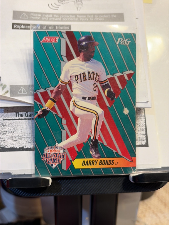 1992 Score Procter & Gamble All-Star Game baseball card featuring Barry Bonds