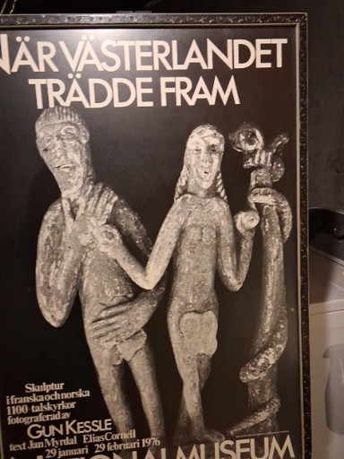 Exhibition poster for 'När Västerlandet Trädde Fram' at Historiska Museet, Stockholm
