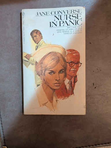 Paperback book titled 'Nurse in Panic' by Jane Converse