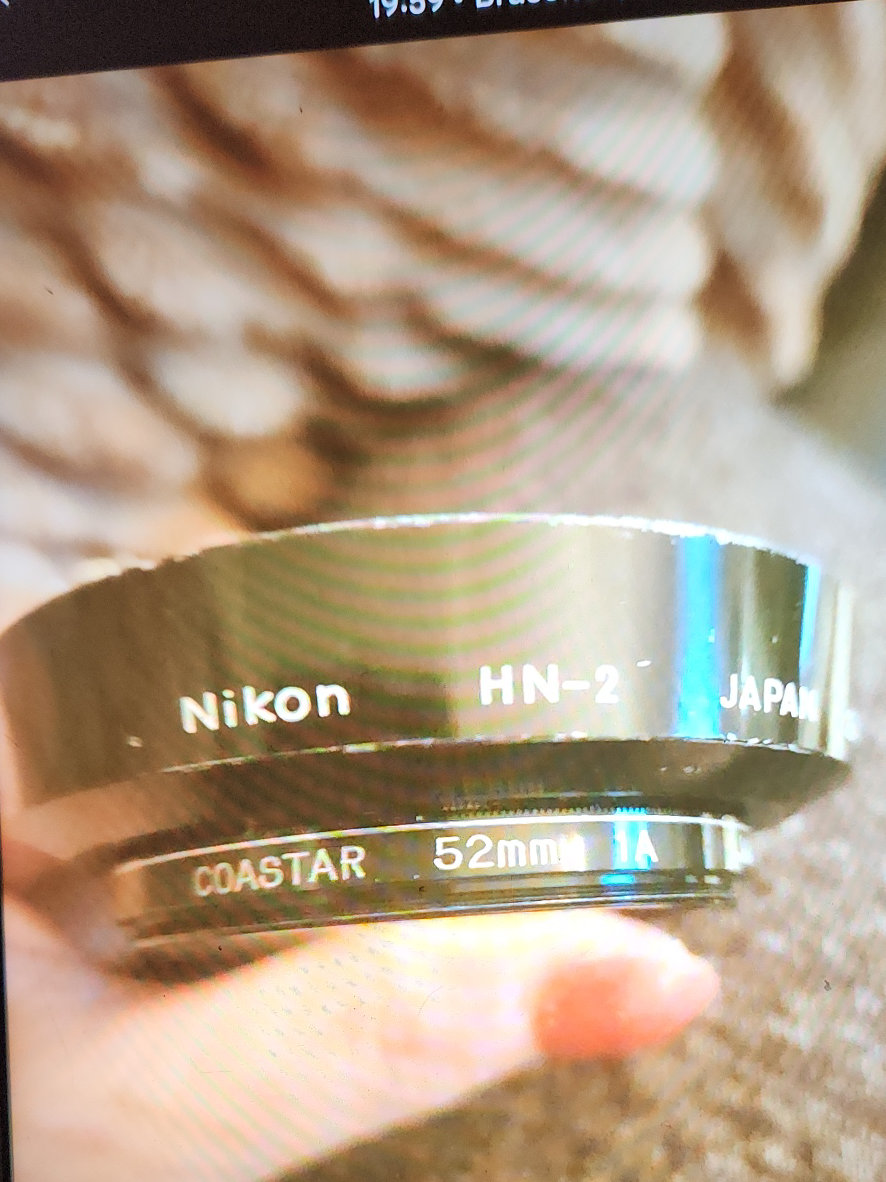 Nikon HN-2 lens hood for 52mm Costar lens