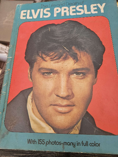 Hardcover book titled 'The Life and Death of Elvis Presley' published by Harrison House