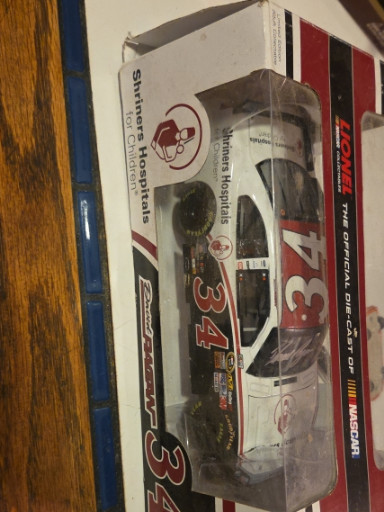 Diecast NASCAR model car #34 in original packaging