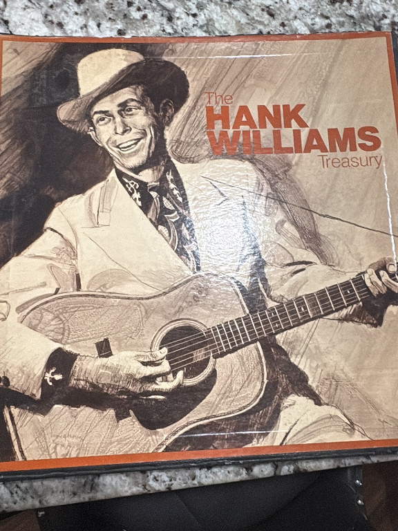 Vinyl record box set titled 'The Hank Williams Treasury'