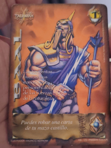 Carta coleccionable 'Baal' del juego de cartas Mitos y Leyendas