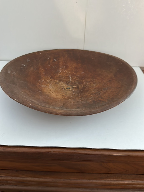 Wooden dough bowl by Munising Wood Products