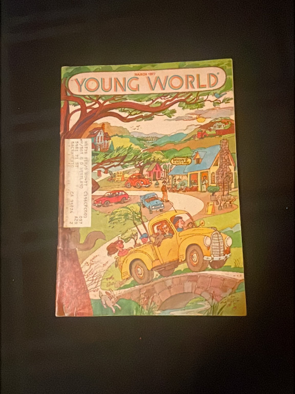 March 1957 issue of 'Young World' children's magazine