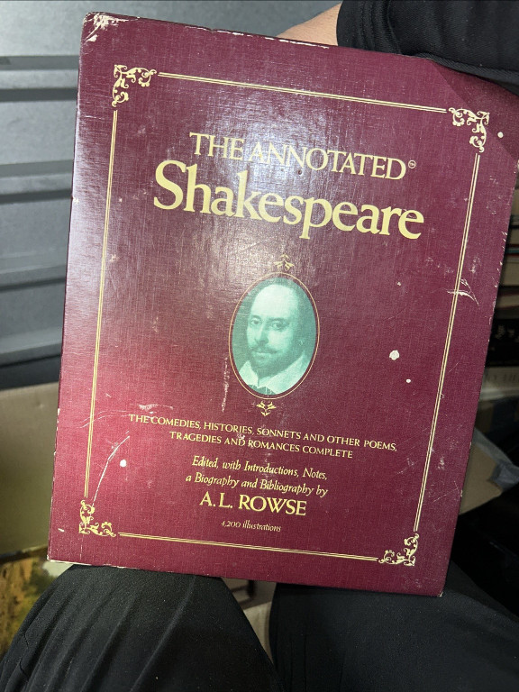 Libro 'The Annotated Shakespeare' editado por A.L. Rowse
