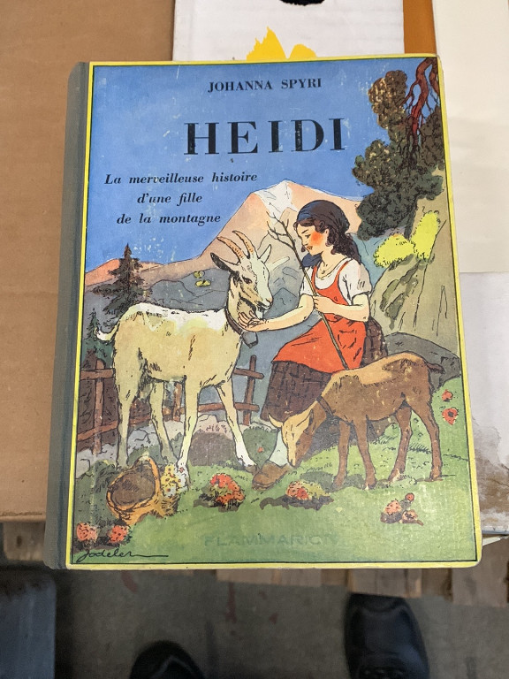 Livre pour enfants 'Heidi' par Johanna Spyri, édition Henri Studer
