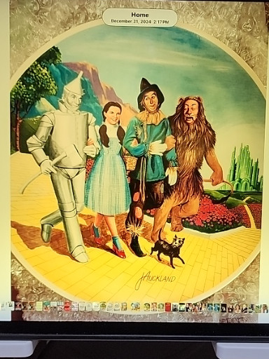 Porcelain collector's plate titled 'The Grand Finale' from The Wizard of Oz series by Edwin M. Knowles China Company