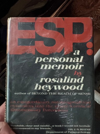 Hardcover book titled 'ESP: A Personal Memoir' by Rosalind Heywood