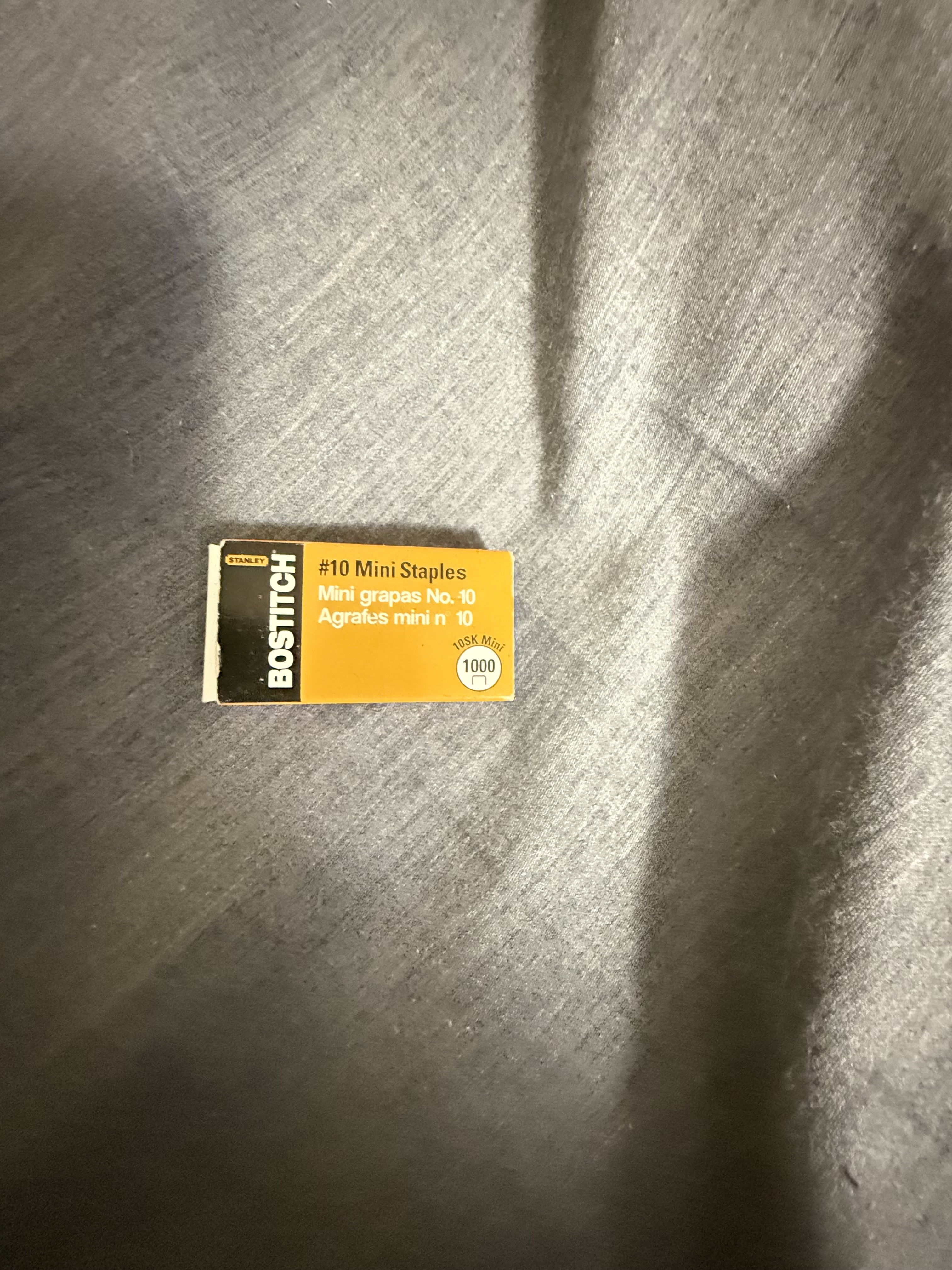 Stanley Bostitch #10 Mini Staples box