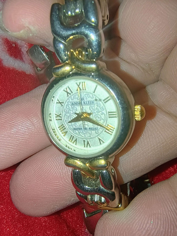Anne Klein II ladies wristwatch with two-tone silver and gold bracelet