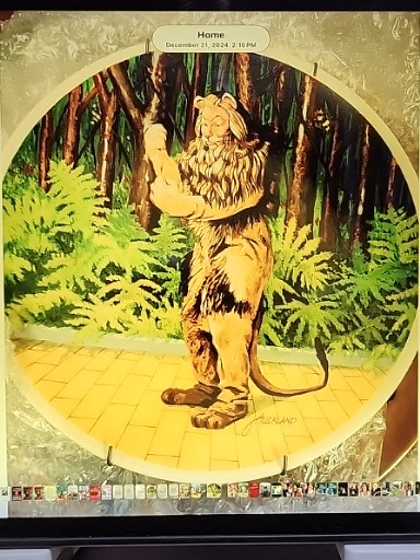 Ceramic collector plate titled 'If I Were King' from The Wizard of Oz series by Knowles