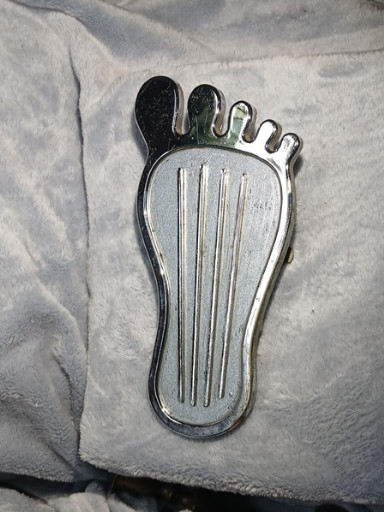 Chrome-plated metal 'Barefoot' gas pedal by Cal Custom