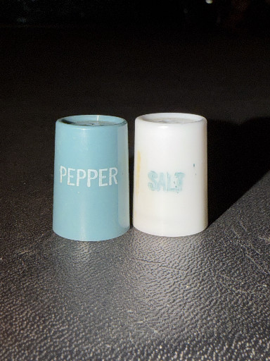 Plastic salt and pepper shakers from Western Airlines