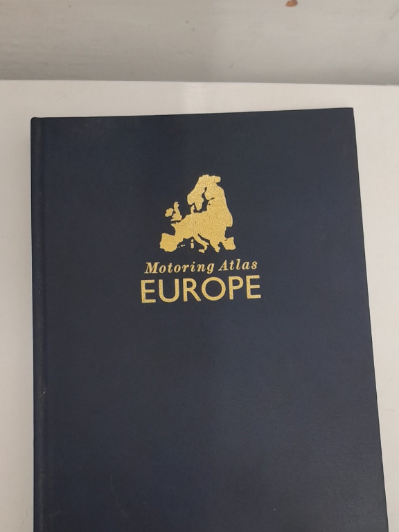 Hardcover book titled 'Motoring Atlas EUROPE'