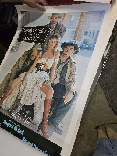 Original 1972 movie poster for 'Hannie Caulder' starring Raquel Welch