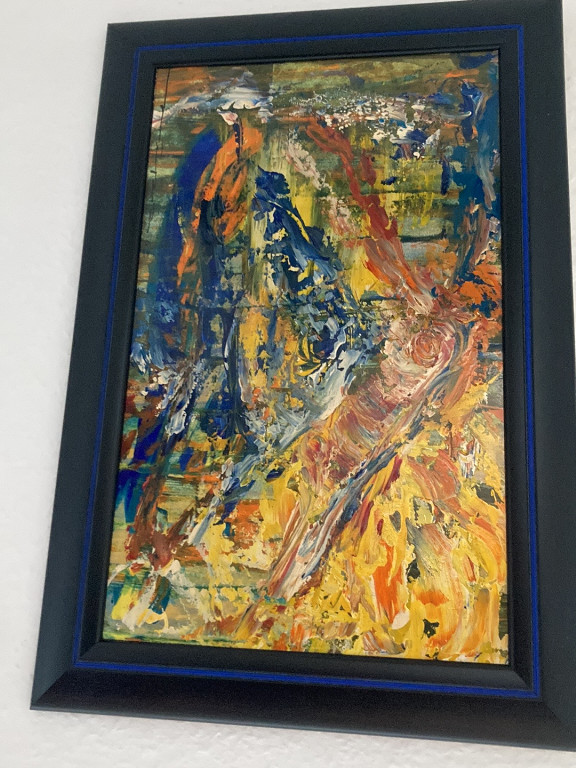 Ölgemälde auf Leinwand von Davood Roostaei