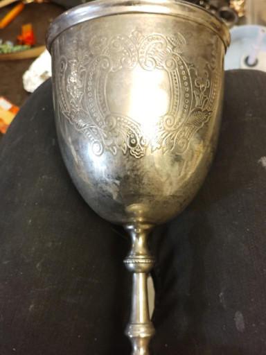 Victorian silver presentation trophy cup