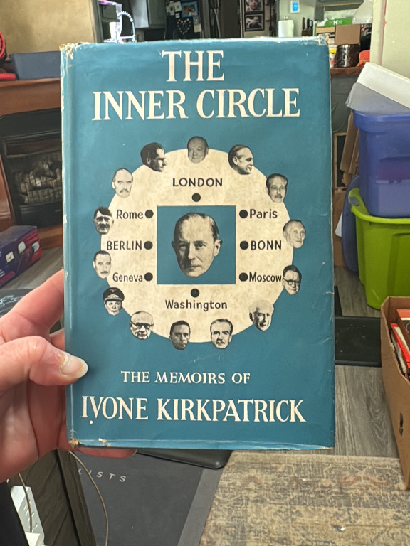 First edition hardcover book titled 'The Inner Circle' by Ivone Kirkpatrick