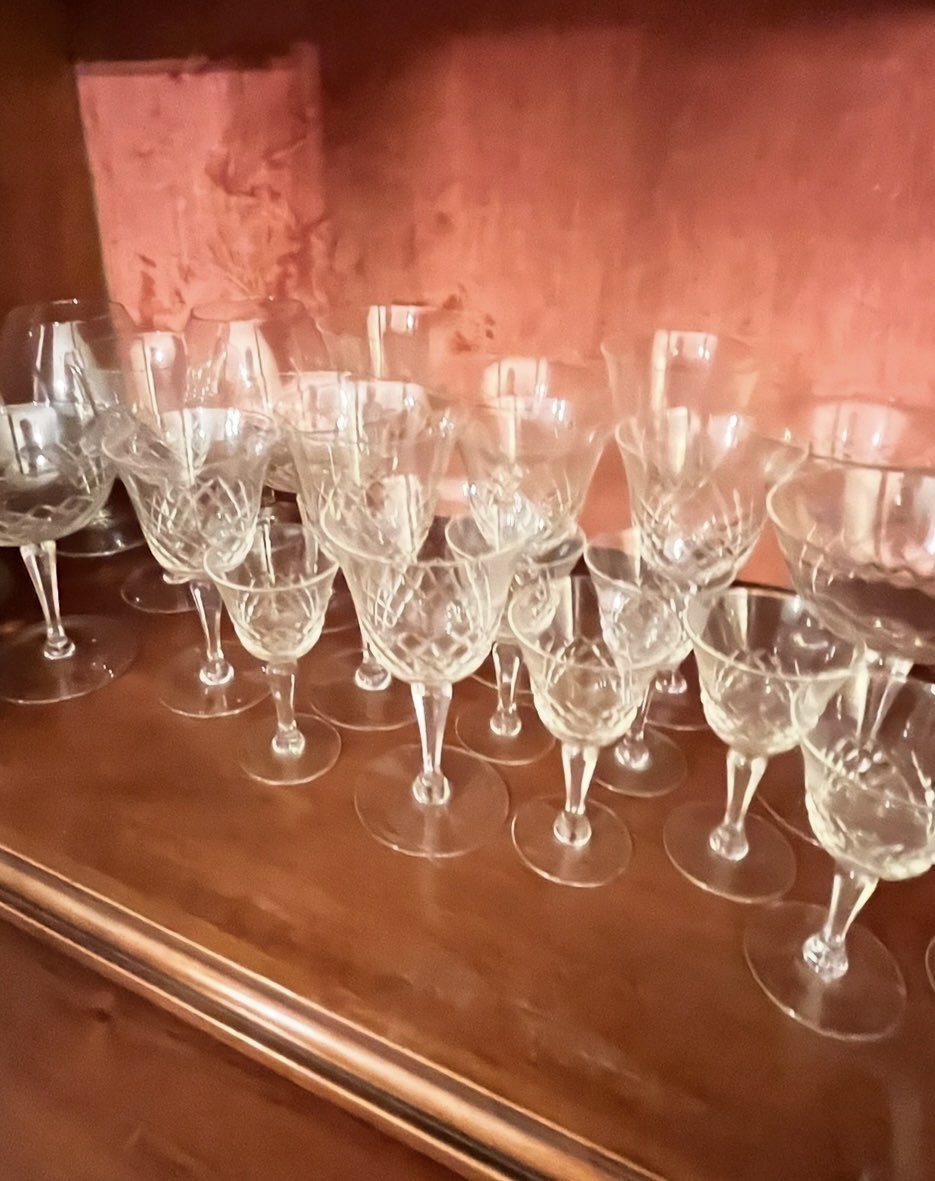 Set di bicchieri in cristallo tagliato "Eugenia" di Royal Leerdam