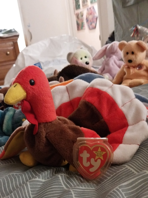 Ty Beanie Baby plush toy 'Gobbles the Turkey'