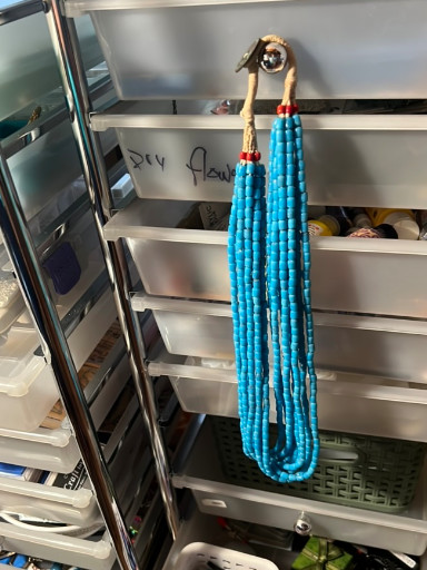 Turquoise heishi bead jacla necklace with coral accents
