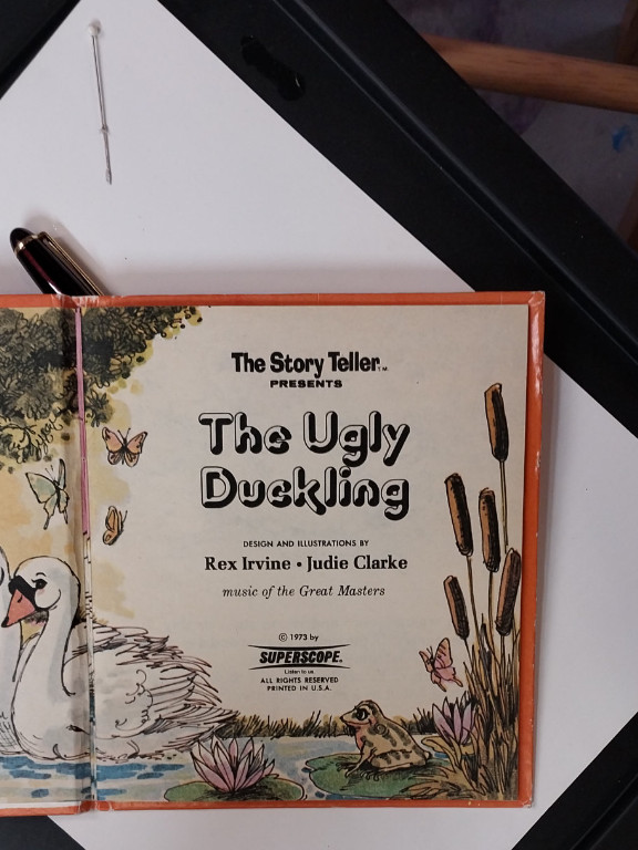 Children's book titled 'The Ugly Duckling' by The Story Teller, illustrated by Rex Irvine and Judie Clarke