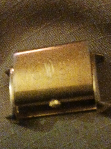 Gold-plated rectangular wristwatch with expansion bracelet, circa mid-20th century
