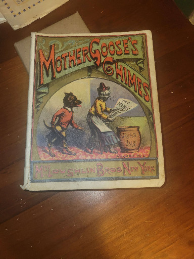 Vintage children's book titled 'Mother Goose's Chimes' published by McLoughlin Bros., New York