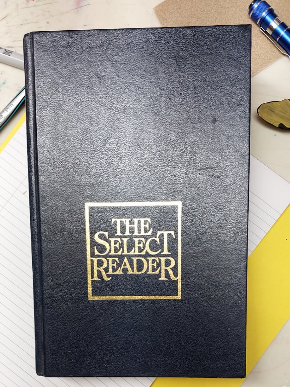 Hardcover anthology titled 'The Select Reader' by Reader's Digest Association