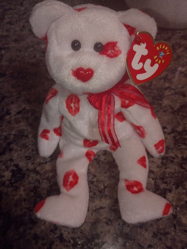 Ty Beanie Baby plush bear titled 'Smooch' by Ty Inc.
