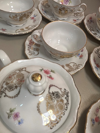 Servizio da tè e caffè in porcellana 'Theresia' di Seltmann Weiden