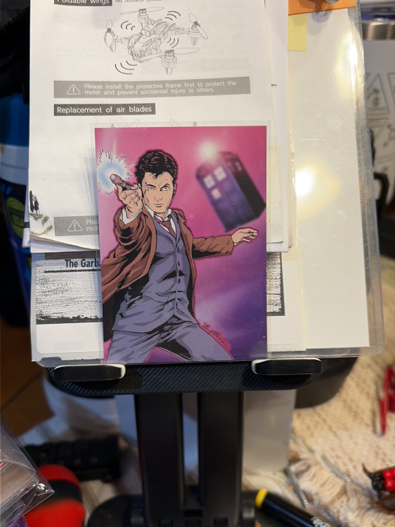 Signed art print titled 'The Tenth Doctor' by Damon Bowie