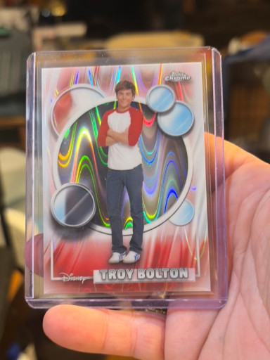 2026 Topps Chrome Disney trading card #182 featuring Troy Bolton from High School Musical