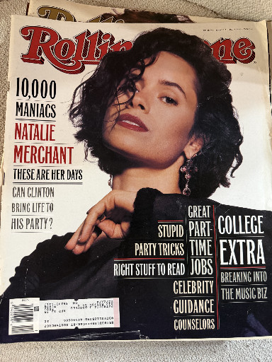 Rolling Stone magazine Natalie Merchant on the cover, September 1995