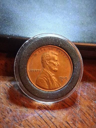 1969-S Lincoln Memorial Cent with Doubled Die Obverse (DDO)